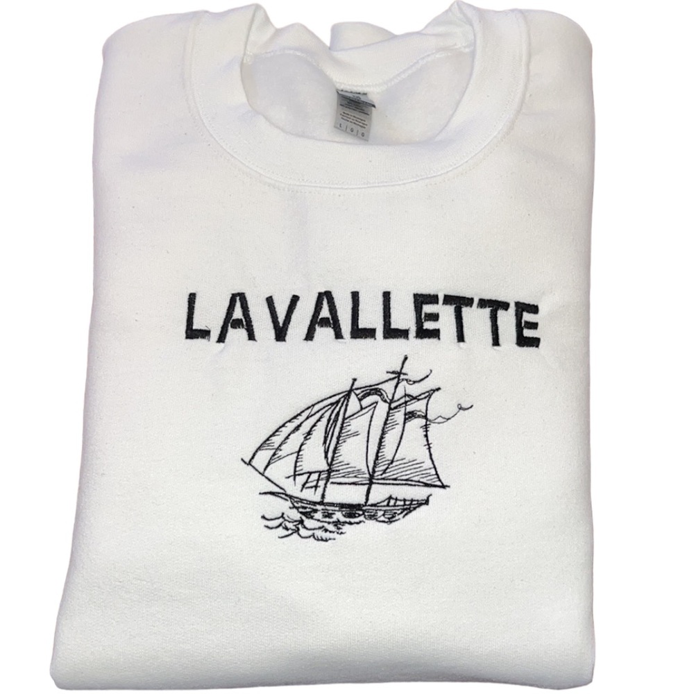 Lavallette Beach Jersey Shore White Sweater